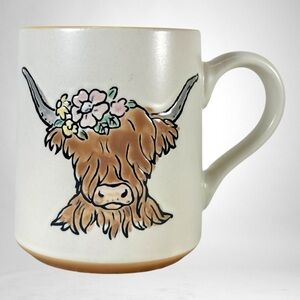 2025 SPECTRUM DESIGNZ Highland Cow Flowers Mug 12 oz Double Sided